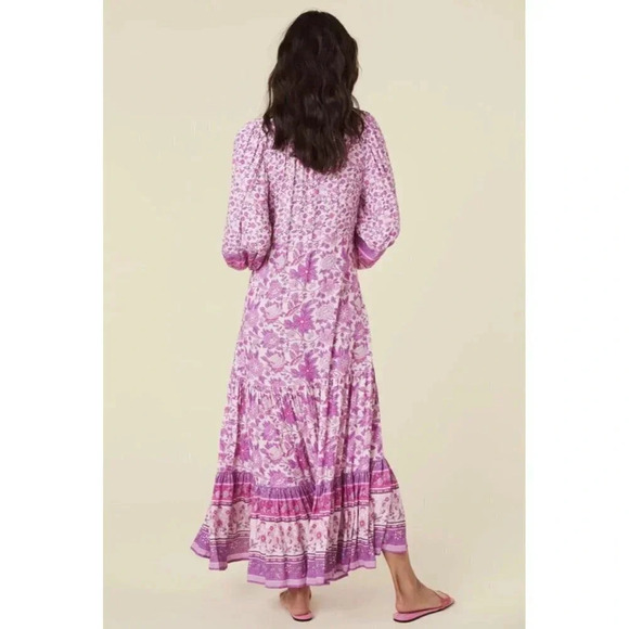 SPELL Dress Women’s Small Mossy Button Through Gown In Lilac Boho - Picture 4 of 11